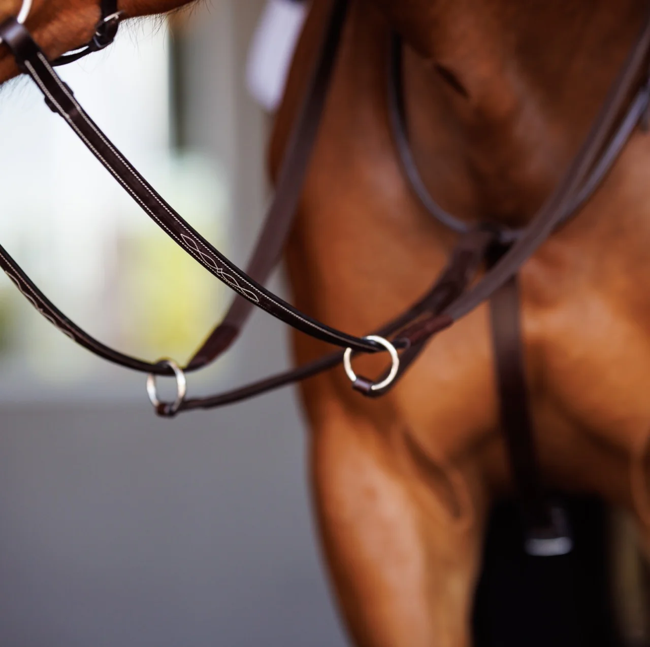 Fancy Raised Rubber Reins - Image 5
